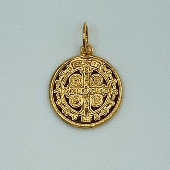 MEDALHA OURO AMARELO 19K