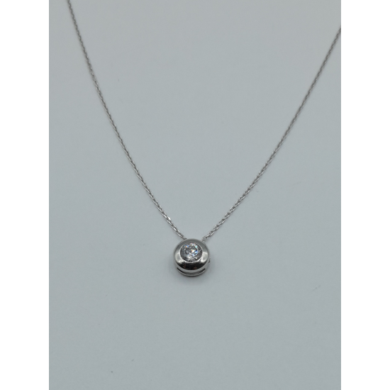 Colar Ouro Branco 19k Colar Ouro Branco 19k