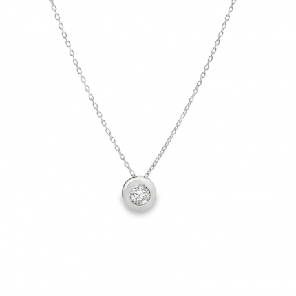 COLAR OURO BRANCO 19K