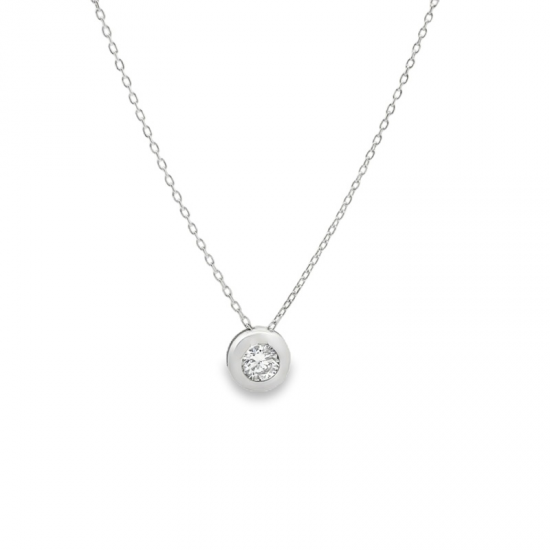 COLAR OURO BRANCO 19K