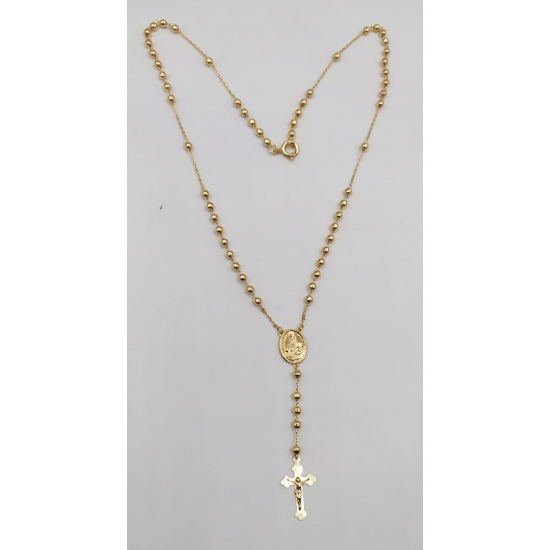 COLAR TERÇO OURO AMARELO 19K COLAR TERÇO OURO AMARELO 19K
