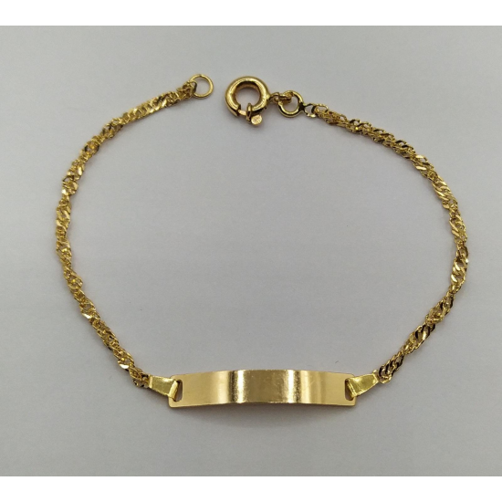 PULSEIRA OURO AMARELO 19K CRIANÇA