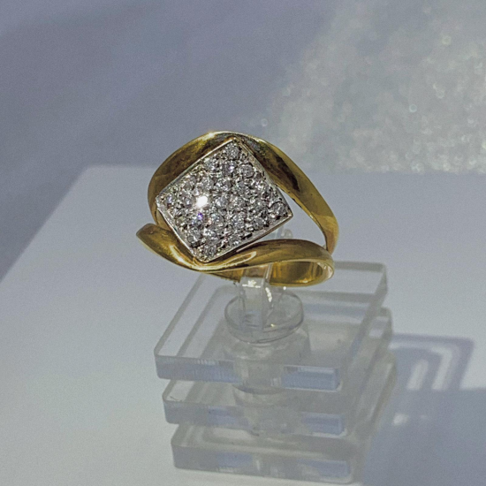 ANEL BICOLOR OURO 19K ANEL BICOLOR OURO 19K