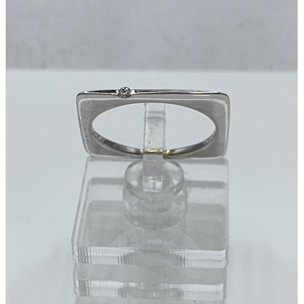 Anel Ouro Branco 19k Anel Ouro Branco 19k