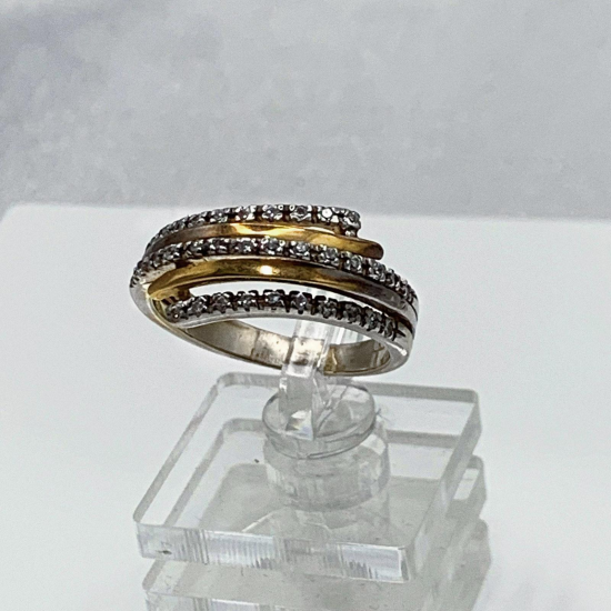 ANEL BICOLOR OURO 19K ANEL BICOLOR OURO 19K