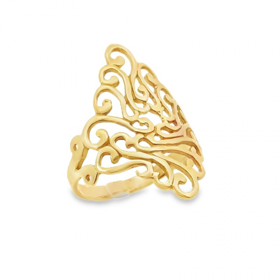 ANEL OURO AMARELO 19K