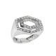 ANEL OURO BRANCO 19K ANEL OURO BRANCO 19K