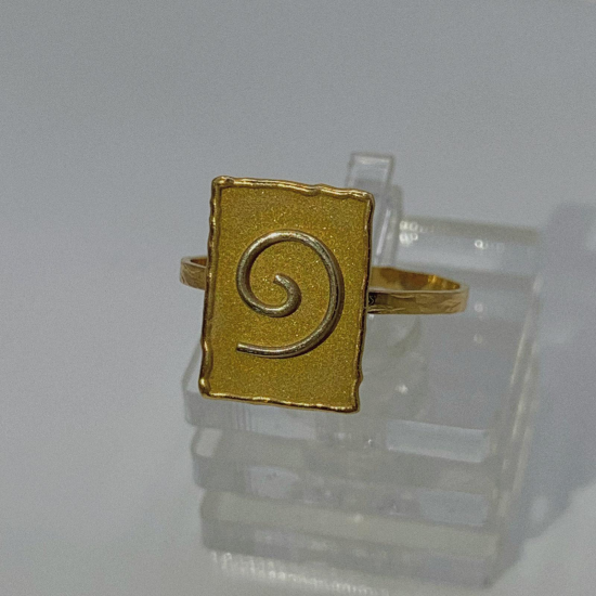 ANEL OURO AMARELO 19K