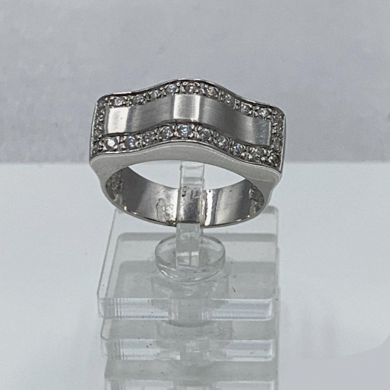 ANEL OURO BRANCO 19K ANEL OURO BRANCO 19K