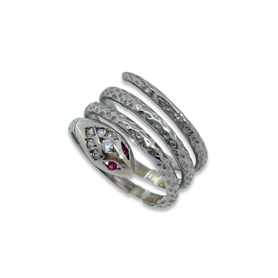 ANEL OURO BRANCO 19K ANEL OURO BRANCO 19K