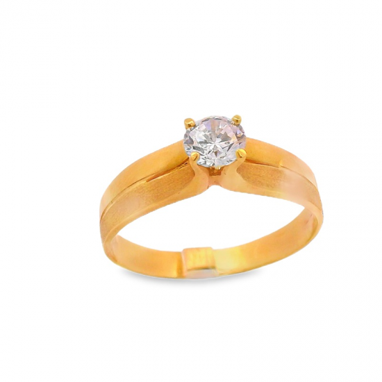 ANEL OURO AMARELO 19K