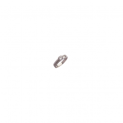 ANEL NOIVADO OURO BRANCO 19K