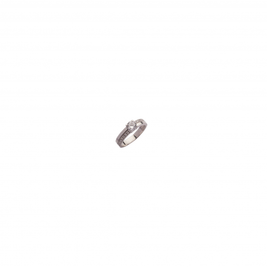 ANEL NOIVADO OURO BRANCO 19K
