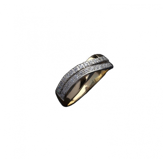 Anel Ouro Bicolor 19k Anel Ouro Bicolor 19k