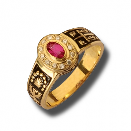 ANEL DE CURSO OURO 19K