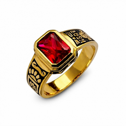 ANEL DE CURSO OURO 19K