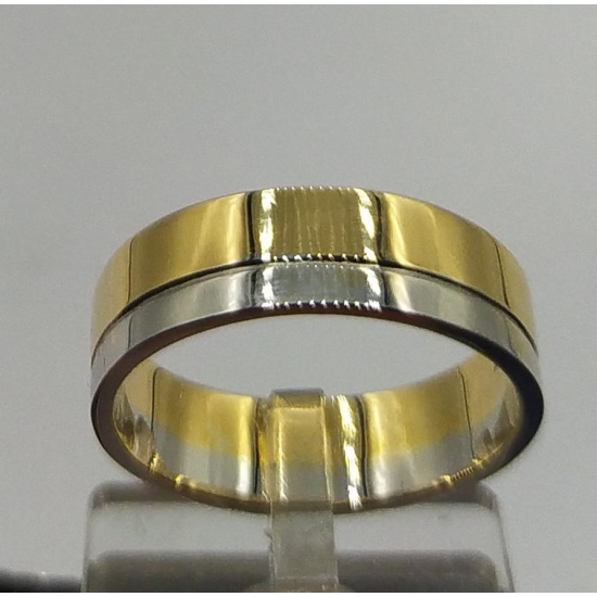 ALIANÇA OURO BICOLOR 19K