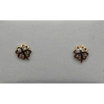 BRINCOS OURO AMARELO 19K CRIANÇA