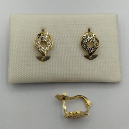 BRINCOS OURO AMARELO 19K CRIANÇA