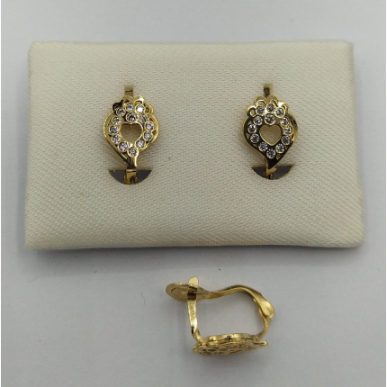BRINCOS OURO AMARELO 19K CRIANÇA