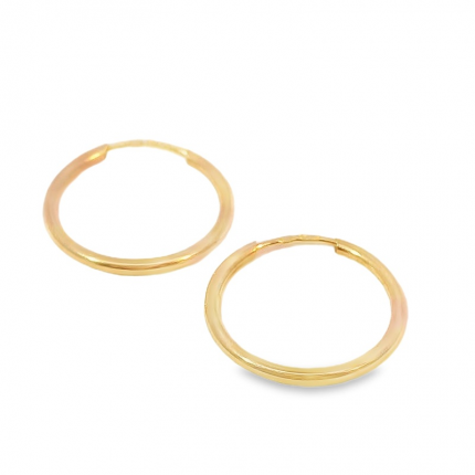 Argolas Ouro Amarelo 19k