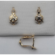 BRINCOS OURO AMARELO 19K CRIANÇA