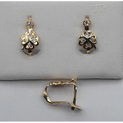 BRINCOS OURO AMARELO 19K CRIANÇA