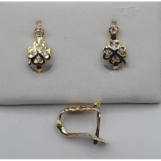 BRINCOS OURO AMARELO 19K CRIANÇA