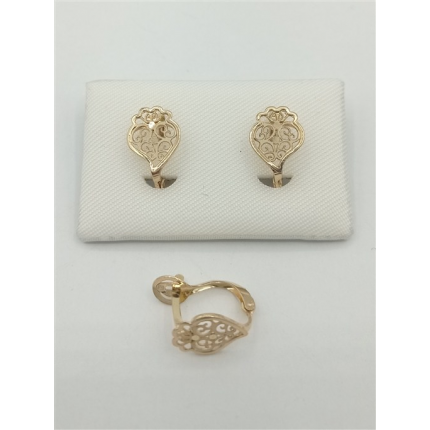 BRINCOS OURO AMARELO 19K