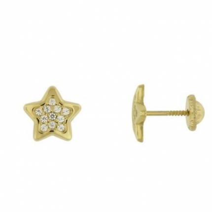 BRINCOS OURO AMARELO 19K