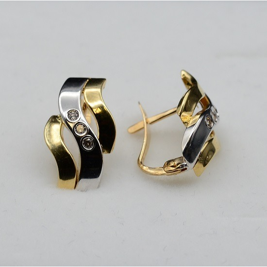 BRINCOS OURO BICOLOR 19K