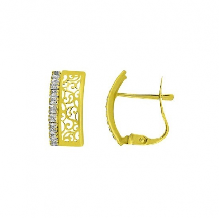 BRINCOS OURO BICOLOR 19K