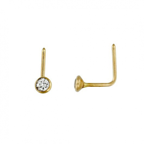 PIERCING NARIZ OURO AMARELO 19K