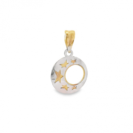MEDALHA OURO BICOLOR 9K