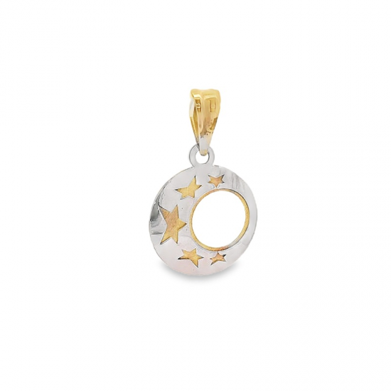 MEDALHA OURO BICOLOR 9K