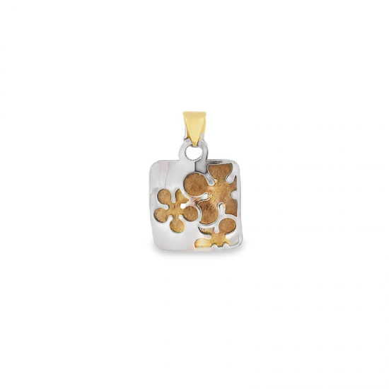 MEDALHA OURO BICOLOR 9K
