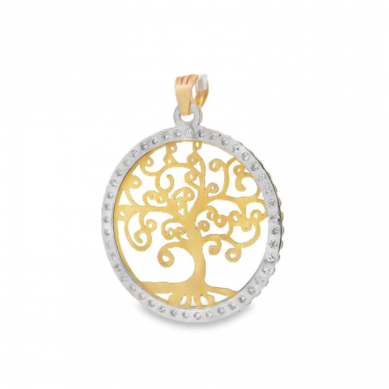 MEDALHA OURO BICOLOR 9K