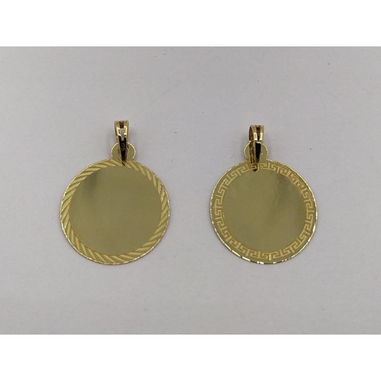 MEDALHA OURO AMARELO 9K