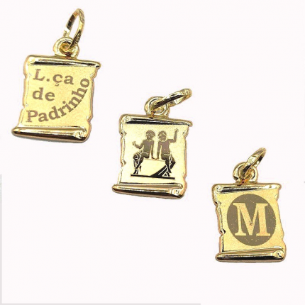 MEDALHA OURO AMARELO 9K