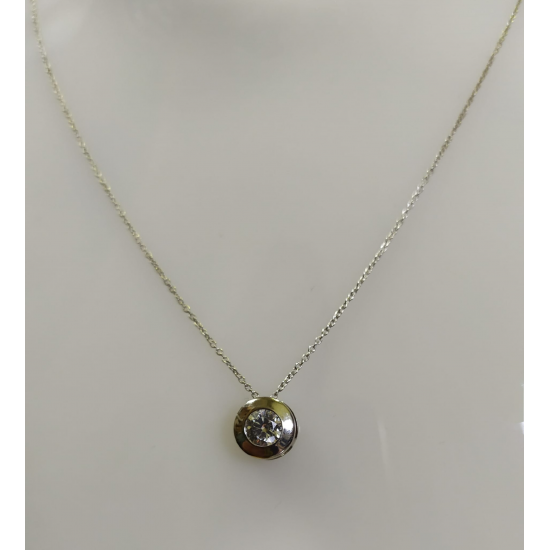 Colar Ouro Branco 9k Colar Ouro Branco 9k
