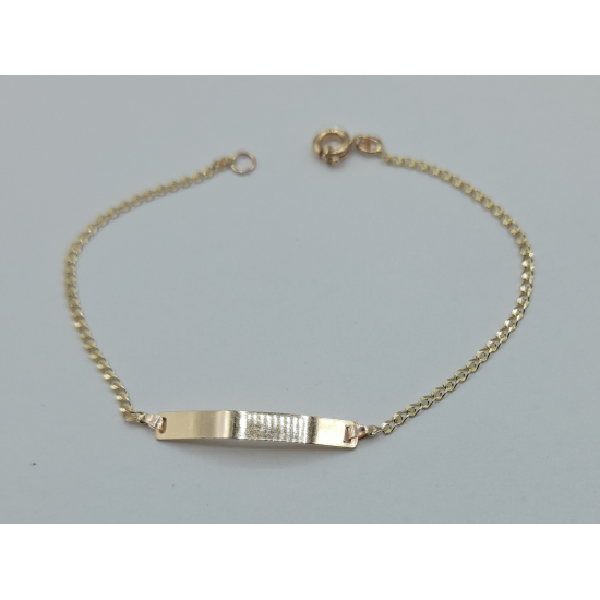 PULSEIRA OURO AMARELO 9K CRIANÇA