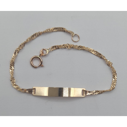 PULSEIRA OURO AMARELO 9K CRIANÇA