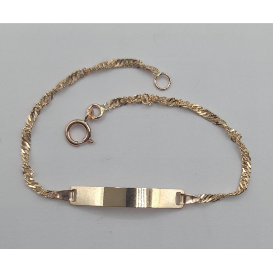 PULSEIRA OURO AMARELO 9K CRIANÇA