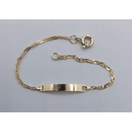 PULSEIRA OURO AMARELO 9K CRIANÇA