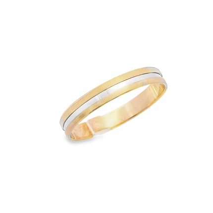 Aliança Ouro Bicolor 9k Aliança Ouro Bicolor 9k