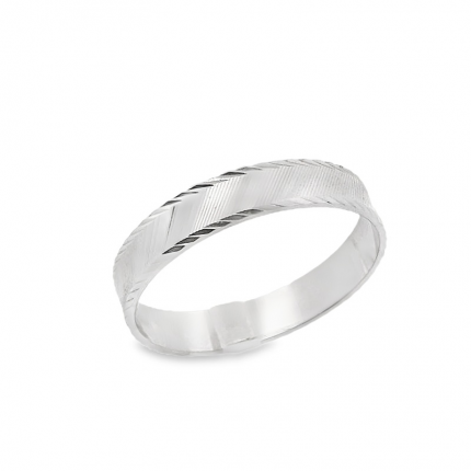 ALIANÇA OURO BRANCO 9K