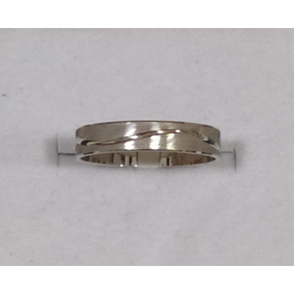 ALIANÇA OURO BRANCO 9K