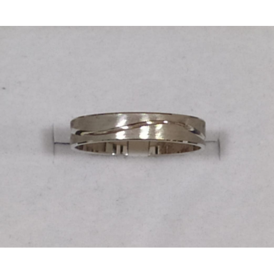 ALIANÇA OURO BRANCO 9K