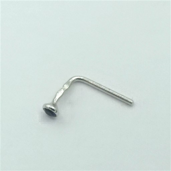PIERCING DE NARIZ OURO BRANCO 9K PIERCING DE NARIZ OURO BRANCO 9K