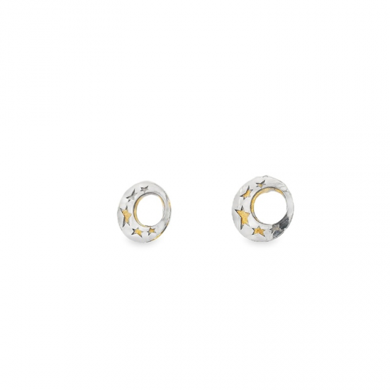 BRINCOS OURO BICOLOR 9K